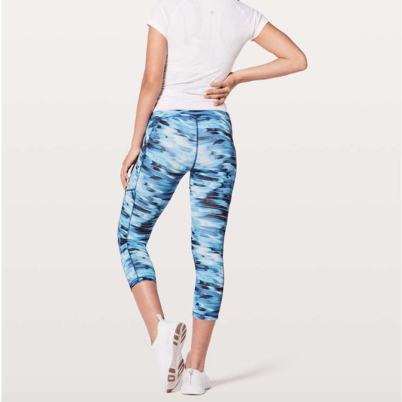 Lululemon Speed Up Crop 21" Tidal Multi 6 - Picture 3 of 15